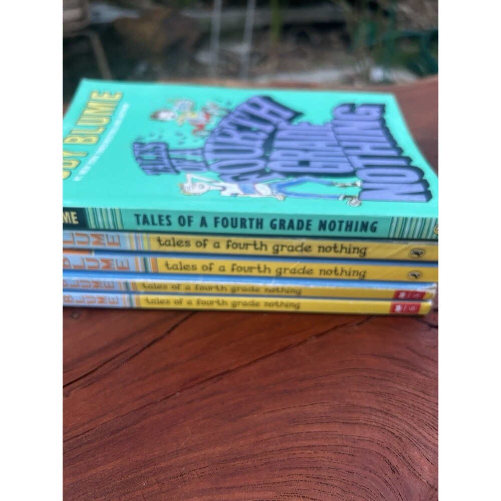 TALES OF A FOURTH GRADE NOTHING class set Judy Blume guided reading lot of 5